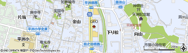 愛知県東海市荒尾町（脇ノ田）周辺の地図