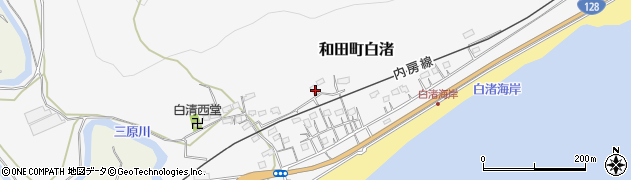 千葉県南房総市和田町白渚563周辺の地図