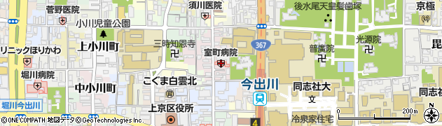 京都府京都市上京区裏築地町88周辺の地図