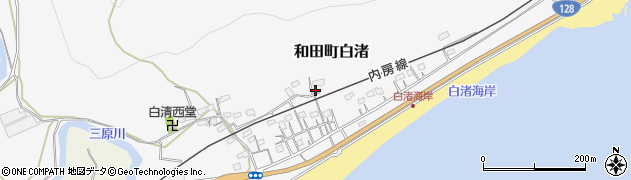 千葉県南房総市和田町白渚558周辺の地図