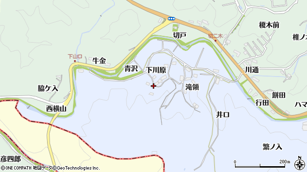 〒444-3222 愛知県豊田市下山田代町の地図