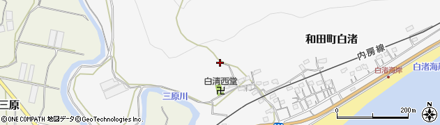 千葉県南房総市和田町白渚847周辺の地図