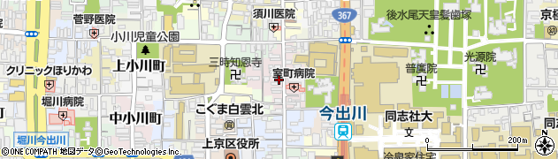 京都府京都市上京区裏築地町89周辺の地図