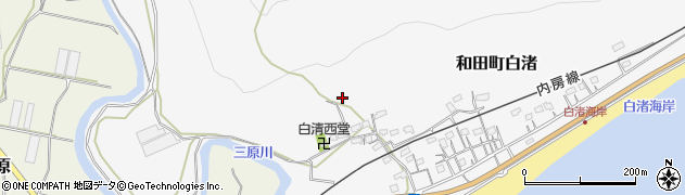 千葉県南房総市和田町白渚844周辺の地図