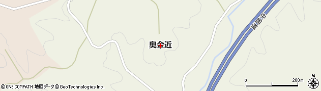 兵庫県佐用町（佐用郡）奥金近周辺の地図