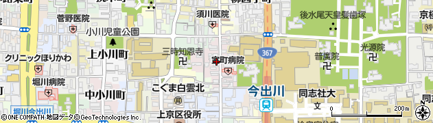 京都府京都市上京区裏築地町87周辺の地図