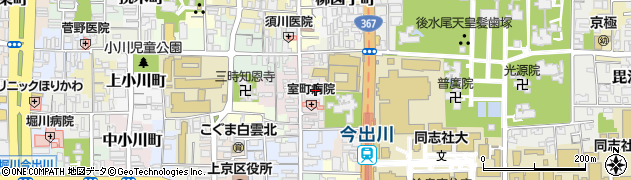 京都府京都市上京区裏築地町86周辺の地図
