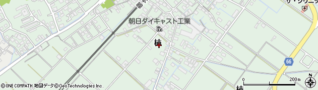 三重県朝日町（三重郡）柿周辺の地図