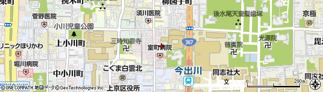 京都府京都市上京区裏築地町周辺の地図