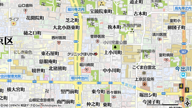 〒602-0058 京都府京都市上京区水落町の地図