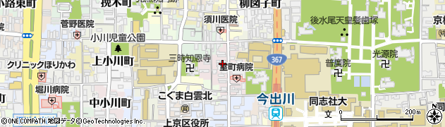 京都府京都市上京区裏築地町84周辺の地図