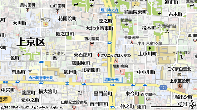 〒602-8422 京都府京都市上京区山名町の地図