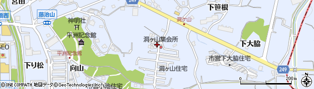 愛知県東海市荒尾町洞ケ山70周辺の地図