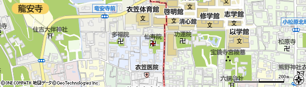 仙寿院周辺の地図