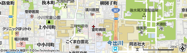 京都府京都市上京区裏築地町80周辺の地図