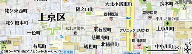 京都府京都市上京区西石屋町741周辺の地図