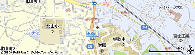 愛知県大府市横根町（石亀戸）周辺の地図