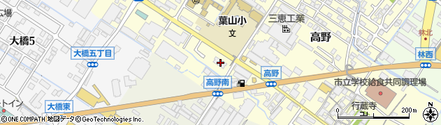 滋賀県栗東市高野203周辺の地図