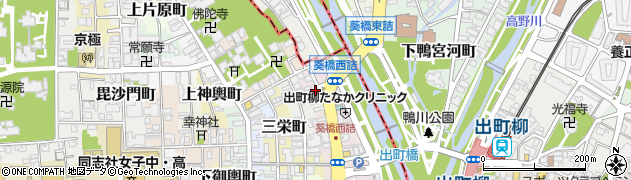 京都府京都市上京区後藤町周辺の地図