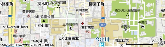 京都府京都市上京区裏築地町76周辺の地図