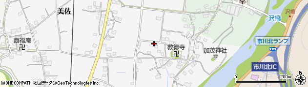 兵庫県市川町（神崎郡）美佐周辺の地図