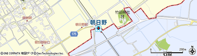 滋賀県蒲生郡日野町周辺の地図