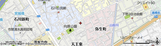 静岡県静岡市清水区天王東14周辺の地図