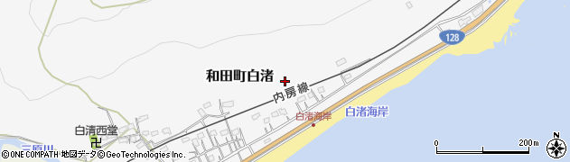 千葉県南房総市和田町白渚520周辺の地図