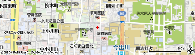 京都府京都市上京区裏築地町74周辺の地図