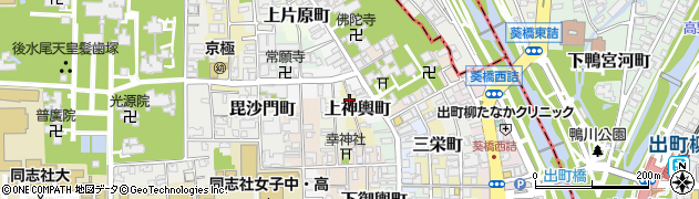 京都府京都市上京区上神輿町周辺の地図
