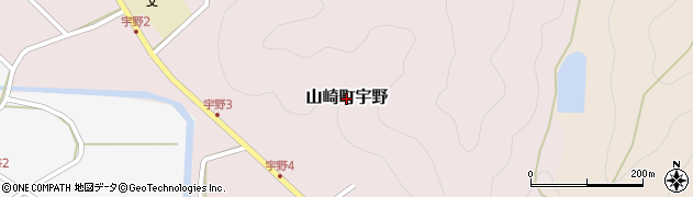 兵庫県宍粟市山崎町宇野周辺の地図