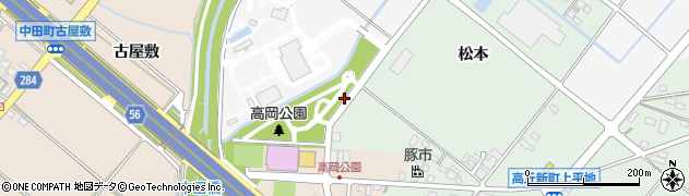 愛知県豊田市前林町（前越）周辺の地図