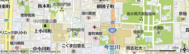 京都府京都市上京区裏築地町75周辺の地図