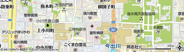 京都府京都市上京区裏築地町72周辺の地図