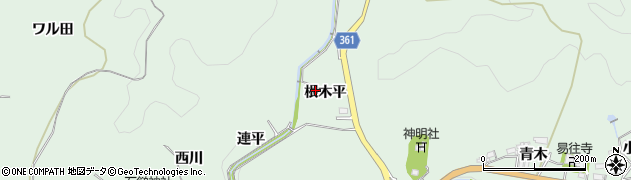 愛知県豊田市花沢町根木平周辺の地図