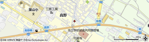 滋賀県栗東市高野431周辺の地図