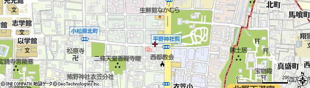 リパーク平野神社西第３駐車場周辺の地図