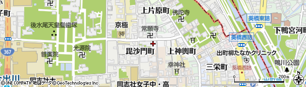 京都府京都市上京区北横町周辺の地図