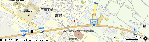 滋賀県栗東市高野433周辺の地図