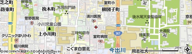 京都府京都市上京区裏築地町68周辺の地図