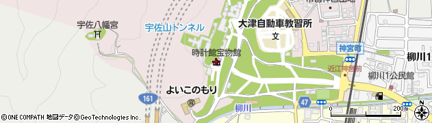 近江神宮時計館宝物館周辺の地図