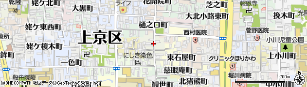 京都府京都市上京区芝大宮町周辺の地図