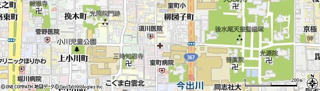 京都府京都市上京区裏築地町69周辺の地図