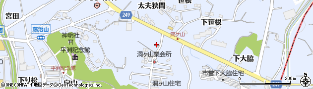 愛知県東海市荒尾町洞ケ山67周辺の地図