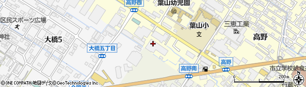 滋賀県栗東市高野212周辺の地図