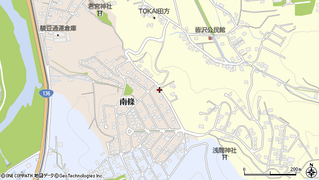 〒410-2111 静岡県伊豆の国市立花台の地図