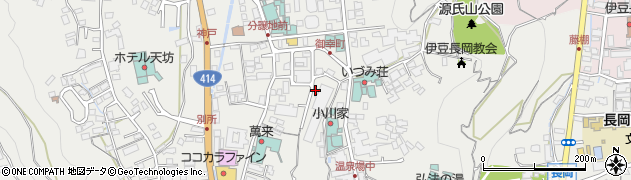 伊豆長岡温泉周辺の地図