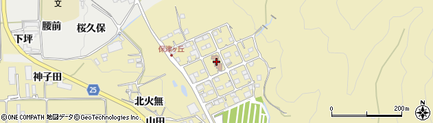 亀岡市　保津ケ丘児童館周辺の地図
