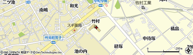 愛知県豊田市中町（経塚）周辺の地図