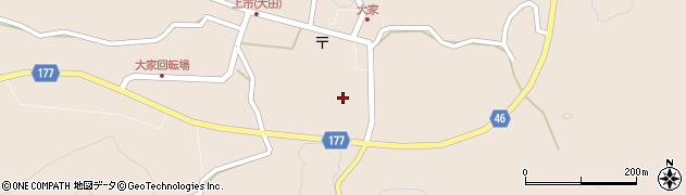 島根県大田市大代町大家1738周辺の地図